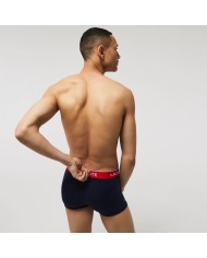 Lacoste Bóxers pack de 3 Casual Marine con cintura a contraste